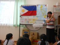 先生の国フィリピンについて教えてくれました