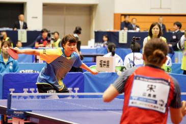 成年女子決勝戦　福井県代表の橋本選手