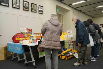 防災グッズの展示の様子