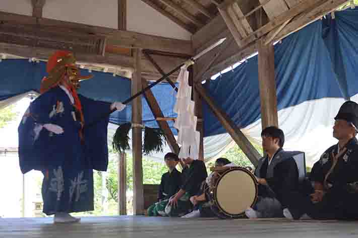 沓見御田植祭の様子