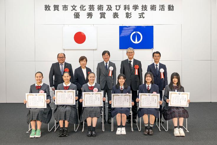 令和7年度敦賀市文化芸術及び科学技術活動優秀賞受賞者の皆さん