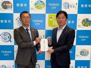 株式会社増田空調からの義援金受領式