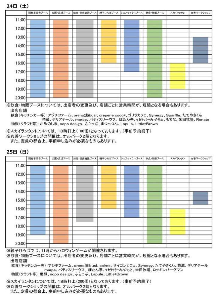 タイムスケジュール