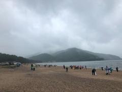 松原海岸での一斉清掃活動