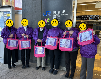 街頭キャンペーン参加者