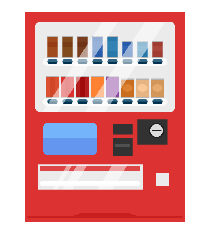 飲み物の自動販売機です