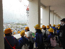 5階から現場見学