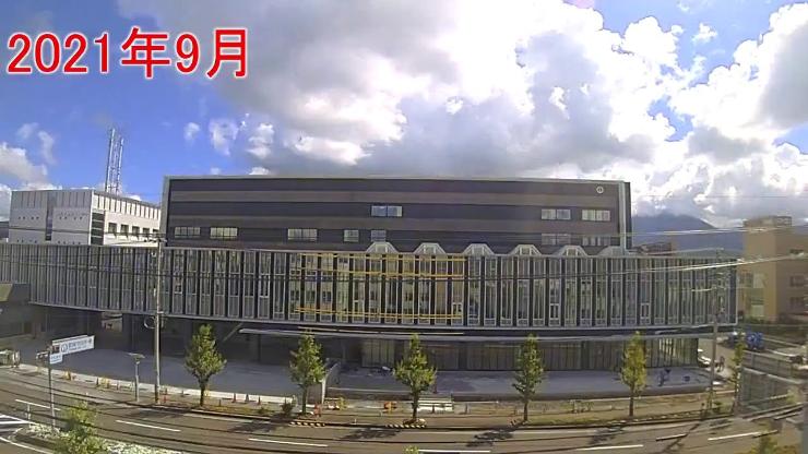 新庁舎建設工事タイムラプス動画