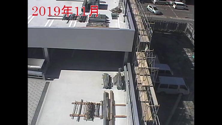 敦賀市庁舎立体駐車場建設工事風景