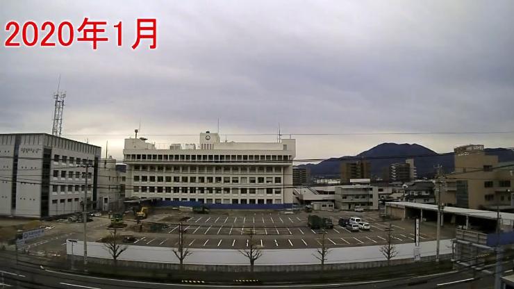 新庁舎建設工事タイムラプス動画（令和2年1月22日から3月31日）