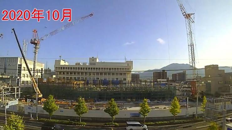 新庁舎建設工事タイムラプス動画（令和2年10月1日から12月25日）
