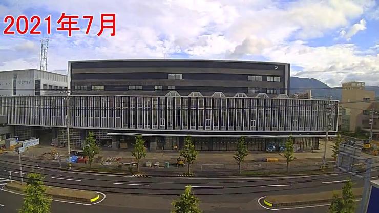 新庁舎建設工事タイムラプス動画（令和3年7月1日から9月30日）