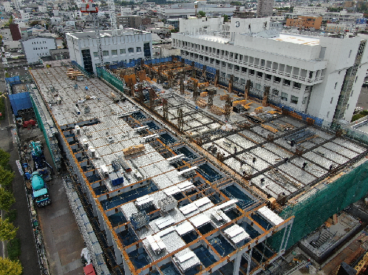 新庁舎建設工事の写真（令和2年11月）