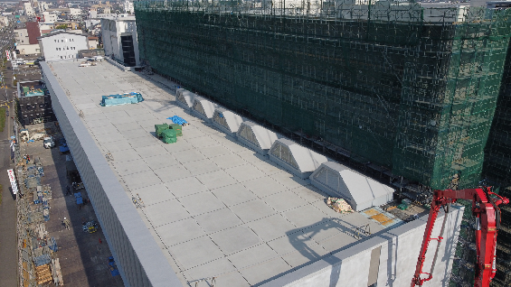 新庁舎建設工事の写真（令和3年5月）