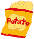 ポテトチップスのイラスト