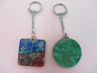 キーホルダー作品例の写真