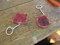 レザーキーホルダー完成品