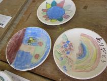 敬老の日陶芸絵付けプレゼント