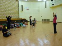 体操をして楽しみました