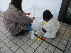 雪あそびの写真