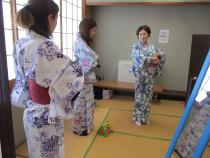 ゆかた着付け体験教室写真
