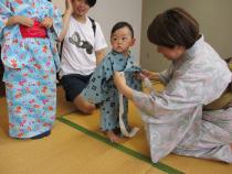 ゆかた着付け体験教室写真