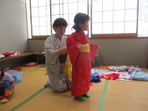 ゆかた着付け体験教室写真