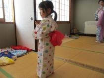 ゆかた着付け体験教室写真