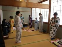 ゆかた着付け体験教室写真