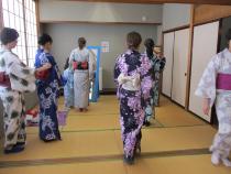 ゆかた着付け体験教室写真