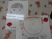 母の日似顔絵プレゼントの写真