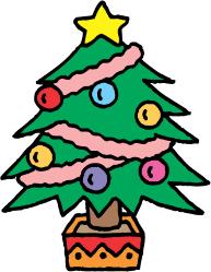 クリスマスツリーの絵