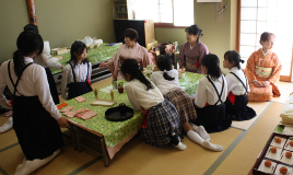 北地区文化展での茶道ふるまい