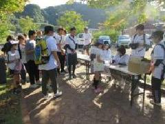 参加者受付の写真