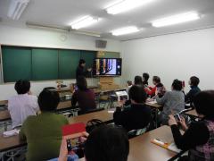 写真の撮り方講義の様子