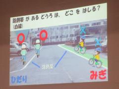 自転車マナーの説明スライド