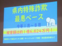 特殊詐欺の被害額のスライド