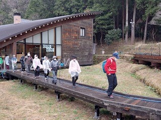 歩いている様子