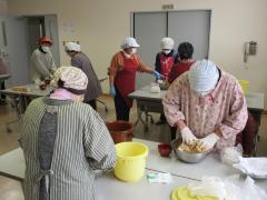 味噌づくりの様子