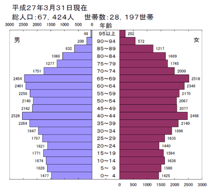 平成27年人口ピラミッド図