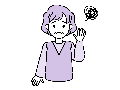 難聴の女性イラスト