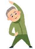 運動している男性のイラスト