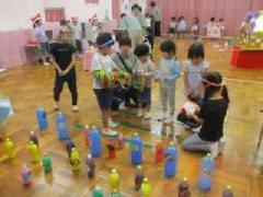 わなげをしているところ