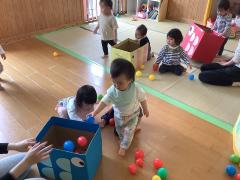 パクパクこいのぼりで遊んだよ