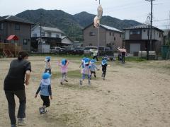 こいのぼりまで走ったよ