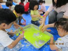 水を入れたらトロトロになったよ