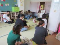 さくらんぼ組の保育参加の様子です