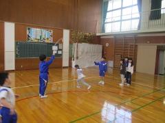 沓見小1年生との交流