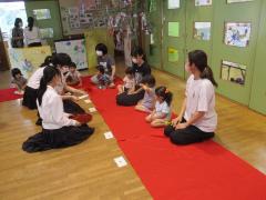 気比高校生によるお茶会に参加したよ。