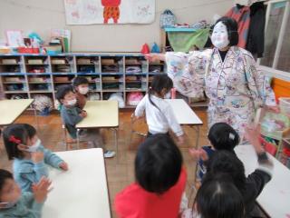 お福さんが来てくれました。